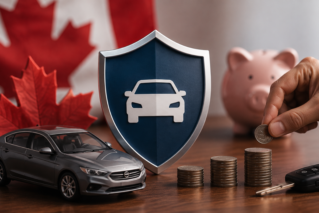 Driver comparing car insurance quotes to lower car insurance premium in Ontario